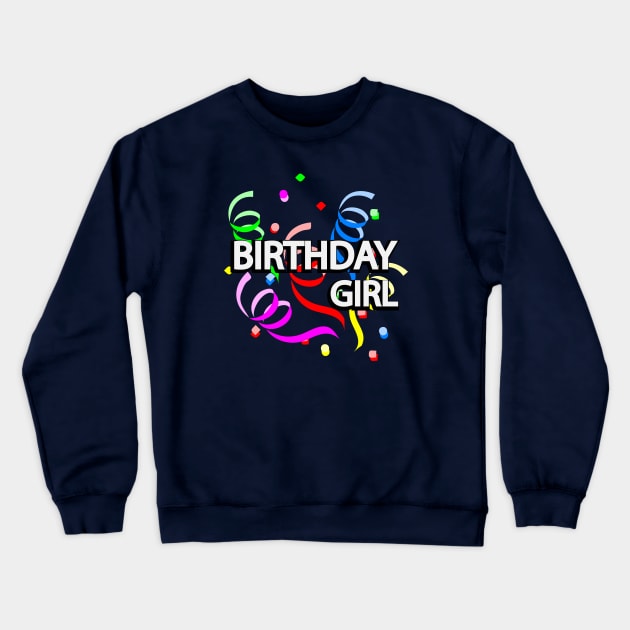 Birthday girl artistic design Crewneck Sweatshirt by DinaShalash